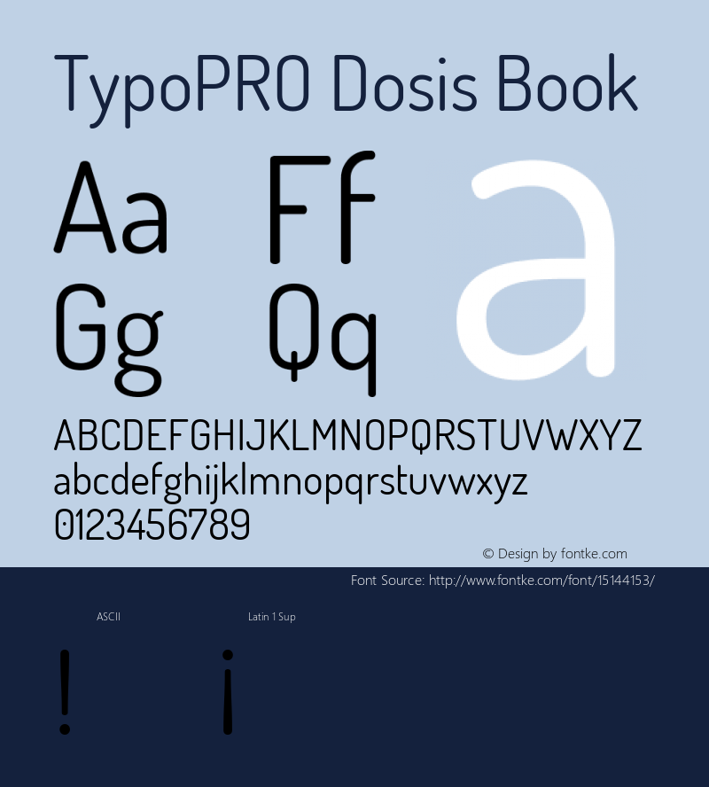 typopro dosis book version 1.007图片样张