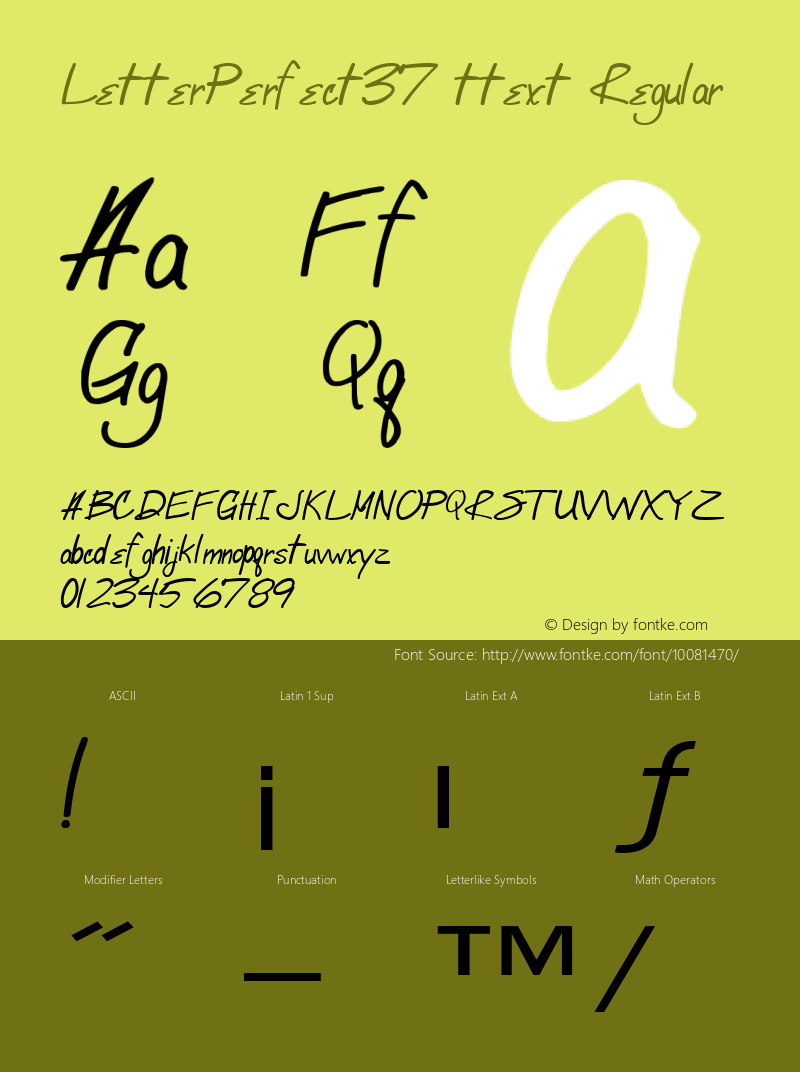 letterperfect37 ttext regular altsys metamorphosis:10/28/94样张