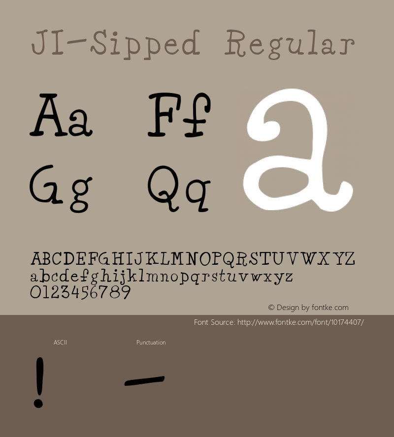 ji-sipped regular macromedia fontographer 4.1 4/14/2001图片样张