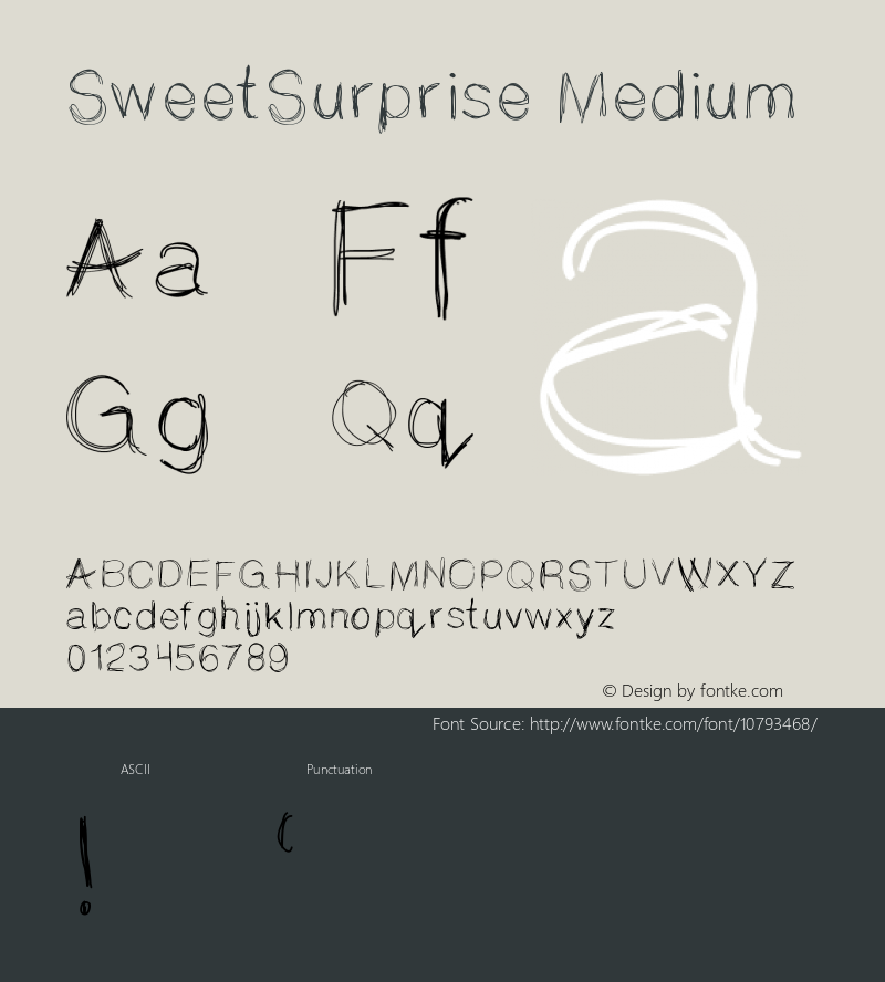 sweetsurprise medium version 001.000图片样张-字体