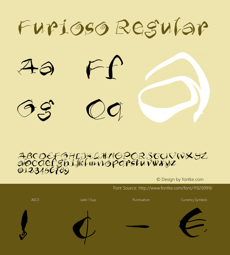 furioso regular 1.0样张图片