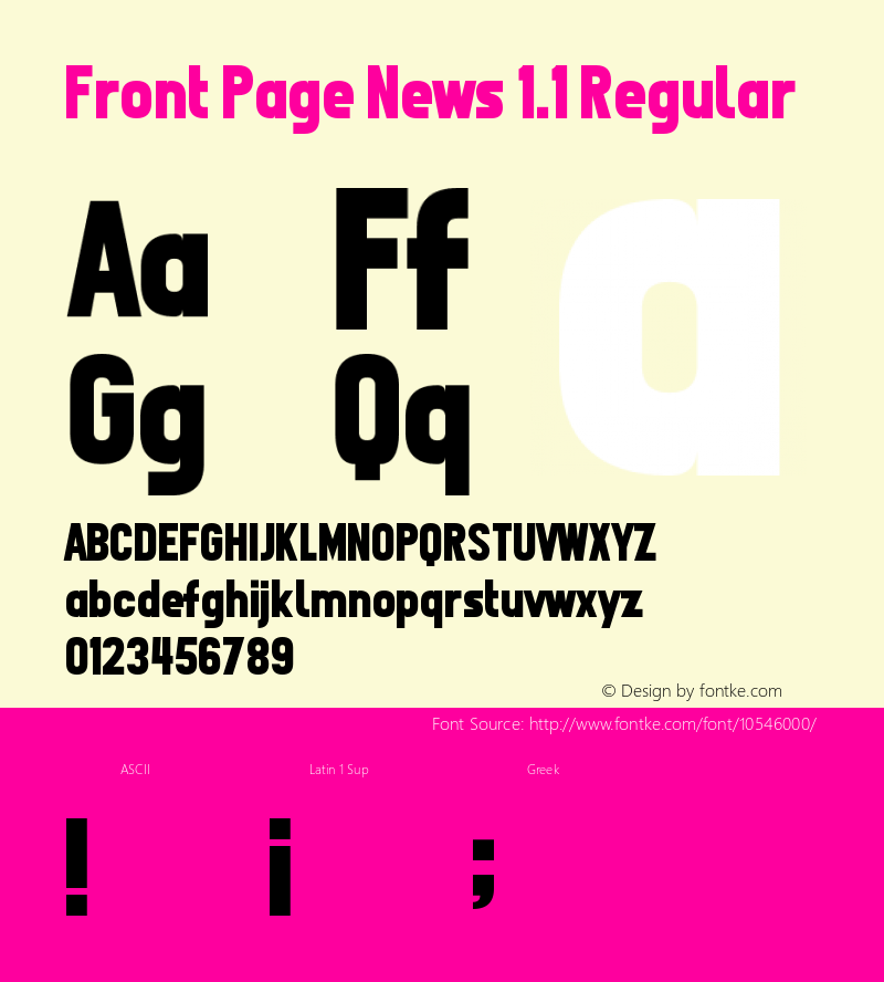 front page news 1.1 regular version 1.00 march 10
